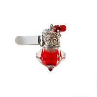 Diffuseur de parfum pour voiture à clipser sur grille d'aération, flacon en verre suspendu, flacons de parfum en cristal