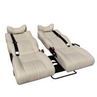 Lit pliant modifié réglable en cuir de luxe à vente chaude pour camping-car, monospace, caravane