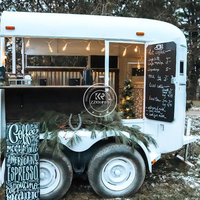 Populaire Mobile Food Truck Long Horse Box Remorque Café Bar Café Couleur Personnalisé Café Horse Bar Remorque
