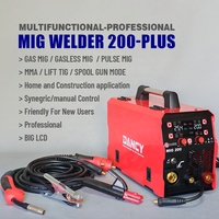 MIG200-PRO 5-en-1 Poste à souder MIG Gaz et sans gaz, à impulsions, TIG, MMA, pour aluminium et acier au carbone, 220V 110V
