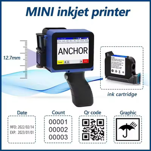 <span class=keywords><strong>Imprimante</strong></span> jet <span class=keywords><strong>d</strong></span>'encre portable Anchor H1 12,7 mm à batterie avec écran tactile pour codage industriel, codes QR, dates de production, plastique - Product Image 5