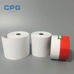 Rollos de Papel Térmico Personalizados de Fábrica de 80x80 para Sistema de Fidelización de Cafeterías, 57x50, 60 g/m², Bajo Polvo, Sin Rayas, Papel para Impresora Térmica - Product Image 1