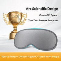 Masque de sommeil 3D ergonomique à ailette nasale intégrée, occultant la lumière, pour la sieste et les voyages, modèle 2306Lycra – Meilleures ventes