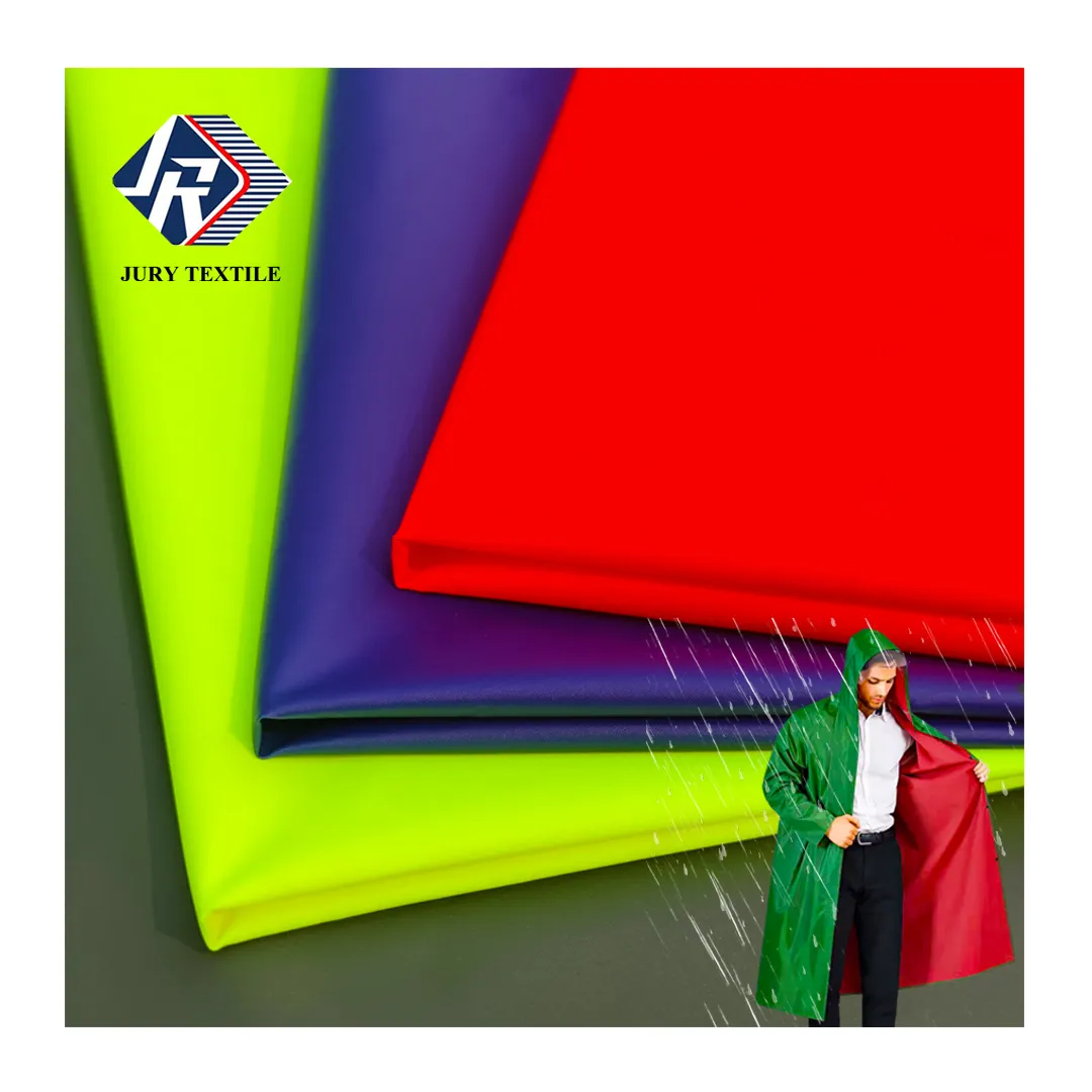 Großhandel wasserdichtes Polyester Nylon Taft PVC beschichtetes Gewebe für Regenmantel Regenmantel gewebe