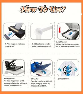 Dtf Sublimation Heat Transfer PET Film High Temperature Heat Transfers for Clothing for <b>T</b>-Shirts - Product Image 5