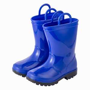 Bottes de <span class=keywords><strong>pluie</strong></span> imperméables en PVC antidérapantes bleues tendance pour enfants YL-2199 – Vente en gros - Product Image 2