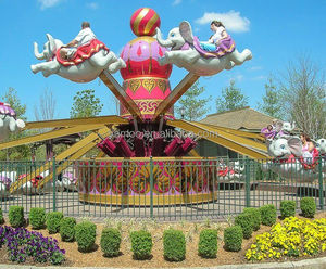 Le Migliori Attrazioni da Luna Park Più Popolari: <span class=keywords><strong>Elefante</strong></span> <span class=keywords><strong>Volante</strong></span> / Attrezzature per Parchi a Tema Cinesi in Fibra di Vetro e Metallo per Parchi Avventura Interni/Esterni - Product Image 6