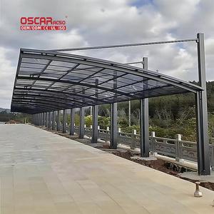 Kits <span class=keywords><strong>DIY</strong></span> en aluminium et <span class=keywords><strong>bois</strong></span> en promotion : Auvent portable et pliable pour allée, patio, jardin, abri de voiture - Product Image 1