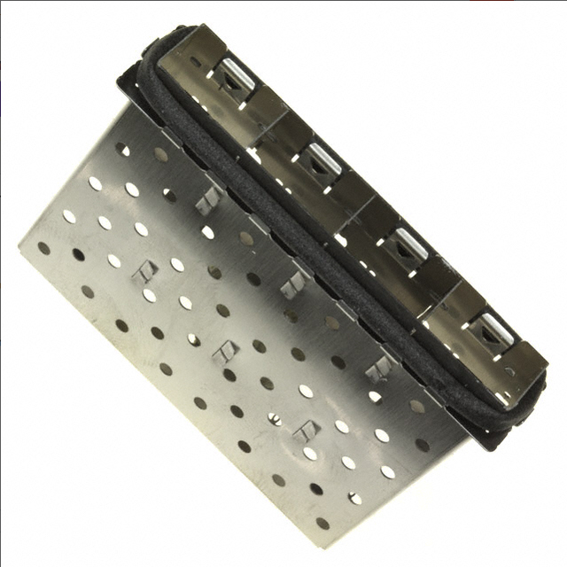 TE Connectivity 2007135-1 SFP+ Cage Connector 1x4 Right Angle Press Fit Network Equipment Connector