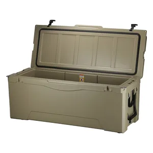 ODM-caja de refrigeración de larga duración, 190L, enfriador, caja de pesca rotomoldeado, caja de camión