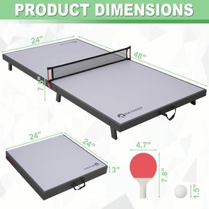 Table de <span class=keywords><strong>ping</strong></span>-<span class=keywords><strong>pong</strong></span> portable et pliable pour le sport, <span class=keywords><strong>jeu</strong></span> de tennis de table d'intérieur avec matériau MDF - Product Image 3