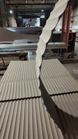 Vente en gros flexible 3D cannelé bois/PVC/placage mdf panneau mural ondulé sculpté décoratif bois mdf panneaux décoration
