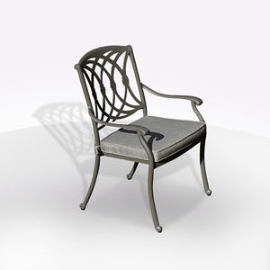 CHAISE SENNIT, ALUMINIUM FONCIÉ DANS LA MÈTALISATION, ANTHRACITE - Product Image 1