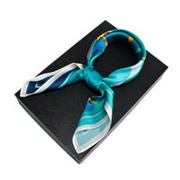 Foulard carré en soie imprimé pour femme, châle de 90 cm, design numérique personnalisé, ourlet cousu à la machine