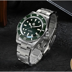 Reloj San Martin SN0006-G-B Nuevo de 40 mm para Hombre, Clásico, de Lujo, de Buceo, Automático, Mecánico, de Zafiro, Resistente al Agua 200 m, BGW9 - Product Image 5