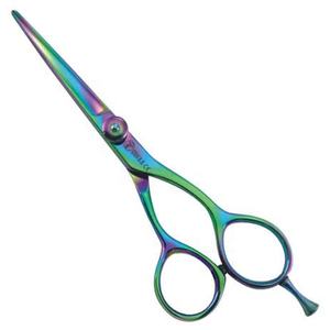 กรรไกรตัดผมสแตนเลสหลายแบบปรับได้เครื่องมือความงามปลายตรงปลายแหลมไทเทเนียมแบบมืออาชีพ - Product Image 1