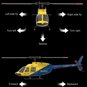 NUEVO Helicóptero RC SJY-A60 Bell 206 con Giroestabilizador, Escala 1/42, Cuatro Canales, Monorrotor, Sin Alerones, Modelo de Avión RC 2025 - Product Image 6