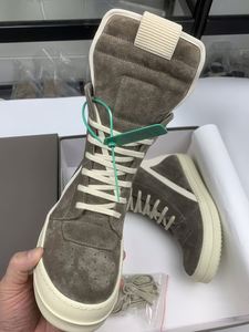 Chaussures montantes élégantes pour hommes en cuir véritable avec semelle extérieure en caoutchouc, à lacets, à semelle épaisse, décontractées pour l'extérieur, grandes tailles - Product Image 5