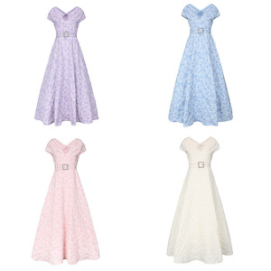 <span class=keywords><strong>Vestido</strong></span> Maxi de Verano Moderno Estilo <span class=keywords><strong>Romano</strong></span> para Mujer, Sin Mangas, Corte Ajustado, Estampado Floral, Transpirable y Ecológico, de Fábrica China - Product Image 5