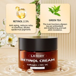 Crema Facial de Retinol OEM con Colágeno, Ácido Hialurónico y Vitamina C de Corea para Eliminar Arrugas, Crema Hidratante de Retinol Antienvejecimiento - Product Image 2