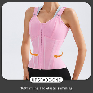 Corsé deportivo <span class=keywords><strong>de</strong></span> cintura abotonada transfronteriza para todos los días para mujer, ropa moldeadora adelgazante <span class=keywords><strong>de</strong></span> cuerpo fino firme, cinturón Abdominal posparto - Product Image 2