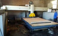 Machine à découper la pierre cnc, 5 axes, entrée de cadot, graveur de marbre, granit, coupe à 45 degrés