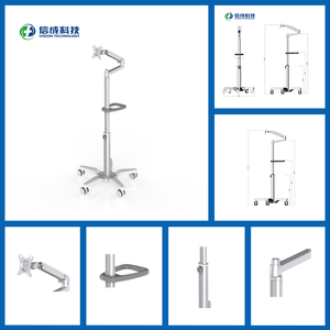 औद्योगिक शैली चिकित्सा टैबलेट गाड़ी अस्पताल मोबाइल स्टैंड के लिए मोबाइल स्टैंड - Product Image 3