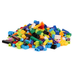 500 uds/500 gramos bloques de construcción de plástico sueltos Kit de construcción de placas de ladrillo básicas educativas para niños aptos con marcas líderes - Product Image 1
