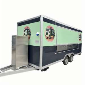 Carrito de Smorrebrod Danés con Sándwiches de Centeno Abiertos, Arenque en Conserva y Tocados de Carne Asada, Arte Callejero de Copenhague - Product Image 3