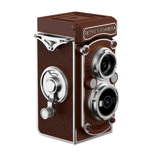 Appareil photo rétro compact avec joystick manuel, appareil photo reflex à double objectif HD 1080P avec écran de 1,54 pouces, coque rabattable, filtres et batterie de 1000 mAh - Product Image 3