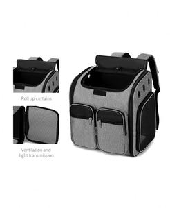 BSCI Factory <b>Large</b> Capacity Go Out Weekend Travel Portable Pet <b>Carrier</b> Bag Oxford <b>Cat</b> and Puppy Backpack Bag - Product Image 2
