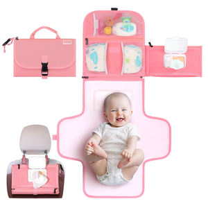 Échantillon gratuit, tapis à langer pour bébé personnalisé de haute qualité, vente chaude, impression personnalisée, tapis à langer portable pour bébé, sac à couches - Product Image 1