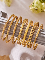 Nouveau Bracelet Raffiné en Acier Inoxydable Électroplaqué Creux de Style Parfumé et Élégant Enigma Li