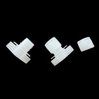 Bouchon à bec verseur en plastique 16 mm avec couvercle à charnière pour emballages de lotions, crèmes, shampoings et produits de soin personnel