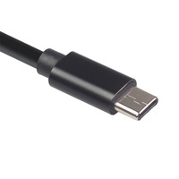 Hochwertiges USB-C Ladekabel 20V 3A TYP C Stecker auf Buchse Kabel Schwarz 1m Typ-C Schnelllade-Verlängerungskabel mit OTG-Unterstützung