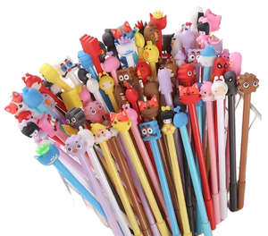 Soododo 2026 - Bolígrafo Promocional con Diseño <span class=keywords><strong>de</strong></span> Dibujos Animados, Punta <span class=keywords><strong>de</strong></span> 0.5 mm, Negro, Plástico, Corazón, Material Escolar, Venta al <span class=keywords><strong>por</strong></span> Mayor - Product Image 1