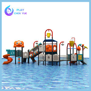 Toboggan aquatique pour enfants pour hôtel, complexe hôtelier, piscine, avec toboggans droits et en spirale, seau à eau, fibre de verre, toboggan aquatique - Product Image 2