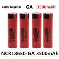 100%Original 3500mAh GA 3500mAh 3.7V 10A Rechargeable Cylindrical Lithium-Ion Battery 18650 NCR18650GA