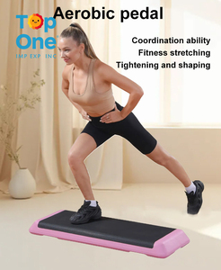 TopOne Adjustable <b>Aerobic</b> Stepper Home Workout Pedal Exercise Gym Fitness Board Premium <b>Step</b> Platform - Product Image 2
