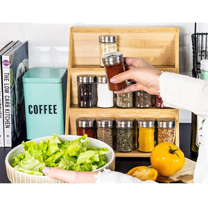 Ngăn Kéo Gỗ Giá Đựng Gia Vị 3 Tầng Giá Đựng Gia Vị Giá Đựng Đồ Nhà Bếp Gắn Tường Giá Đựng Gia Vị Bằng Tre - Product Image 6