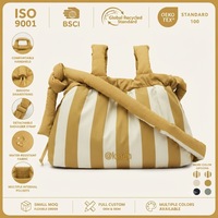 Bolsa Organizadora para Cochecito de Bebé, Personalizada, de Nailon Reciclado, con Clips para Cochecito, Porta Botella Térmico, Función de Bandolera, Fabricante OEM ODM