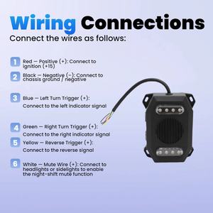 شاحنة مسموع بدوره جهاز إنذار للتحذير للمركبة تحول اليسار واليمين و عكس - Product Image 3