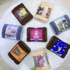 <span class=keywords><strong>Bolsa</strong></span> de agua caliente eléctrica recargable, calentador de manos con enchufe, botella de agua caliente reutilizable de seguridad - Product Image 5