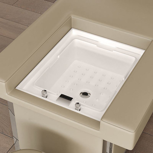 Lettino da Parrucchiere Elettrico Regolabile in Pelle Sintetica con Circolazione d'Acqua, Massaggio per Piedi e Testa, per Saloni di Bellezza e Spa Capelli, Design Moderno - Product Image 6