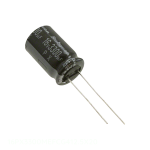ตัวเก็บประจุแบบมีรูผ่าน3300 uF 20% 16V 16PX3300MEFCG412.5X20เรเดียล3300 uF - Product Image 1