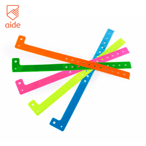 للبيع بالجملة سوار معصم بلاستيكي ناعم قابل للتعديل مقاوم للماء فينيل PVC سوار معصم للحدث عصابات بلاستيكية ترويجية للأحداث - Product Image 2