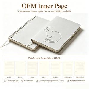 <span class=keywords><strong>Diario</strong></span> de Gratitud con Espiral, Logotipo Personalizado, Cuadrícula de Puntos, Tapa Dura, Apertura Plana, Cuadernos para el Campus 2026, Venta al por Mayor - Product Image 3