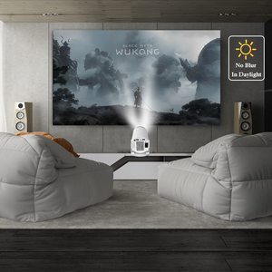 Proyectores Mini portatiles LCD inteligentes hy300 với Android 11 Wifi, certificados CE, FCC, RoHS, lampara LED funciones 3D - Product Image 3