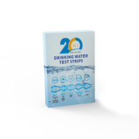 Bandelettes de test d'eau potable 20 en 1, papier de test d'eau multiparamètres, utilisation domestique