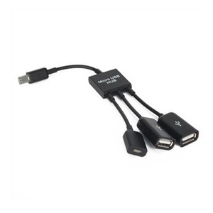Cable adaptador Micro Usb Hub Otg para tableta, teléfono Android con tres puertos, carga y transferencia de datos - Product Image 1